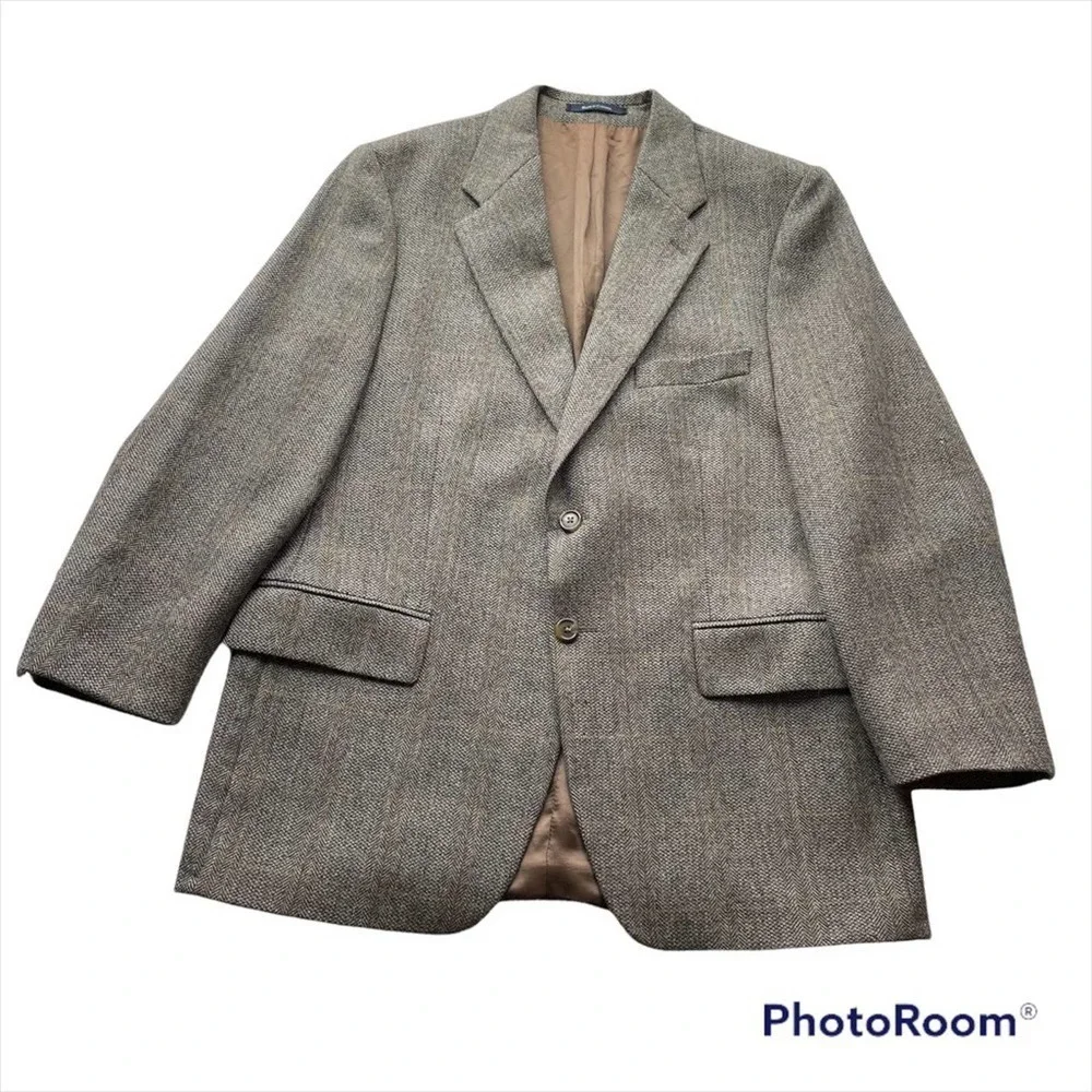 Ralph Lauren Suit Jacket Blazer Sport Coat Brown Size 42S Business office